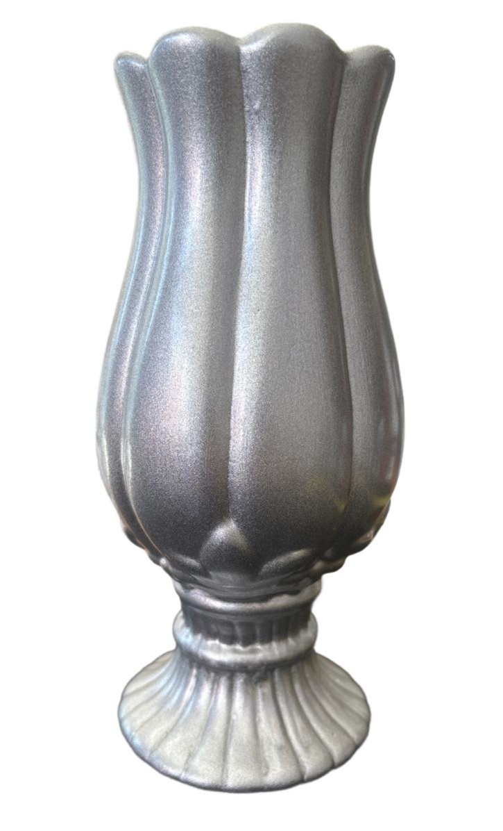 Vaso Ondulado Prata - maya.locacoes