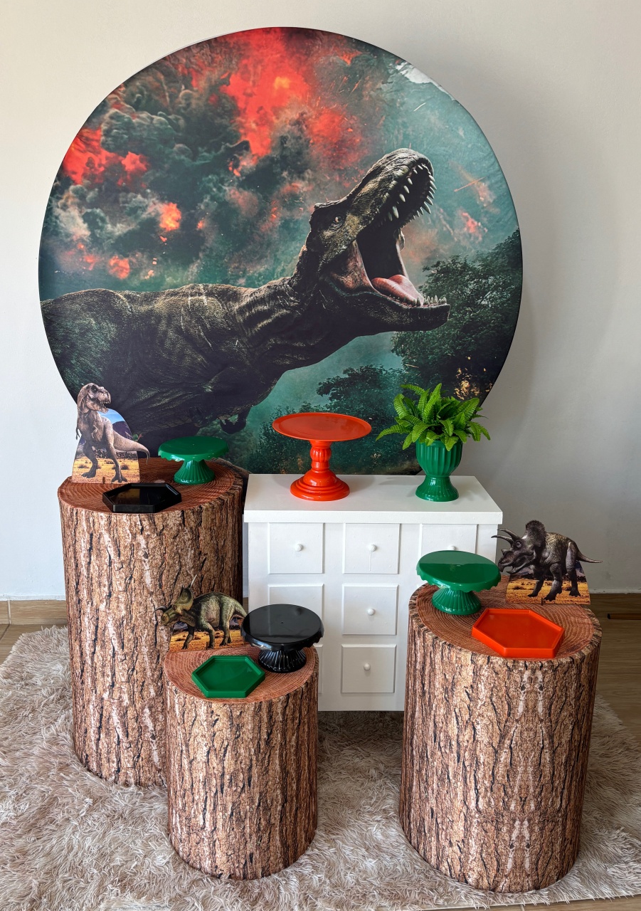 Dinossauro Com Cômoda - Gi Festas  Pegue e Monte