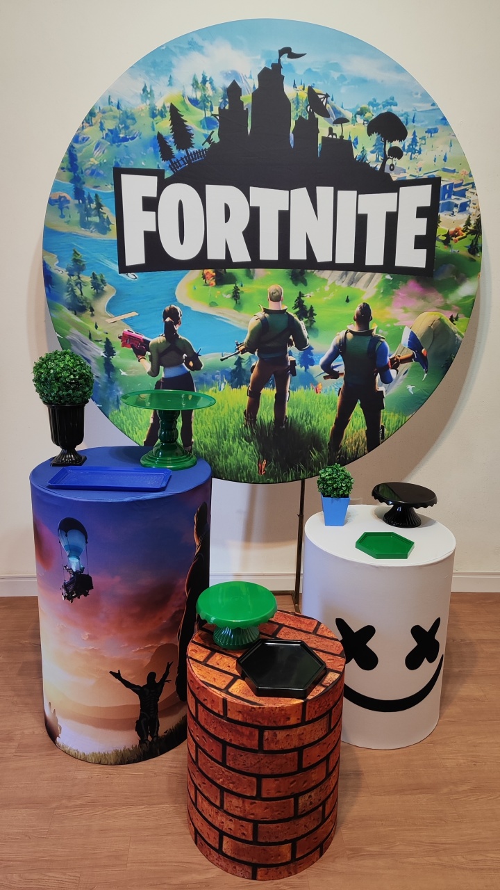 Fortnite - Gi Festas  Pegue e Monte