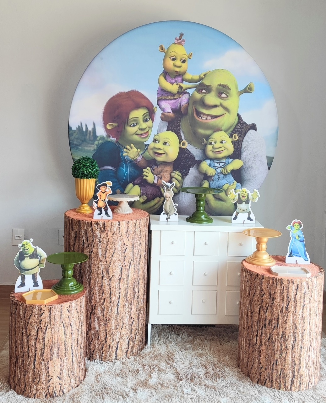 Shrek Com Cômoda - Gi Festas  Pegue e Monte
