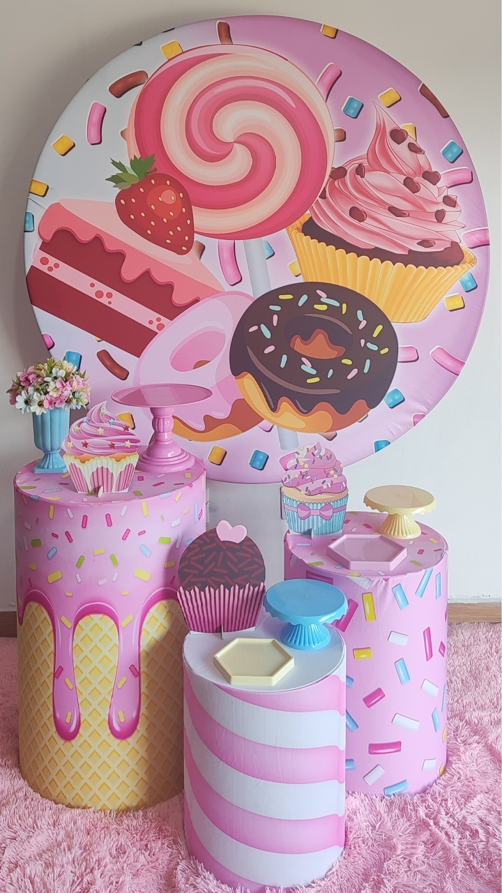 Confeitaria, Doces Cilindros - Gi Festas  Pegue e Monte