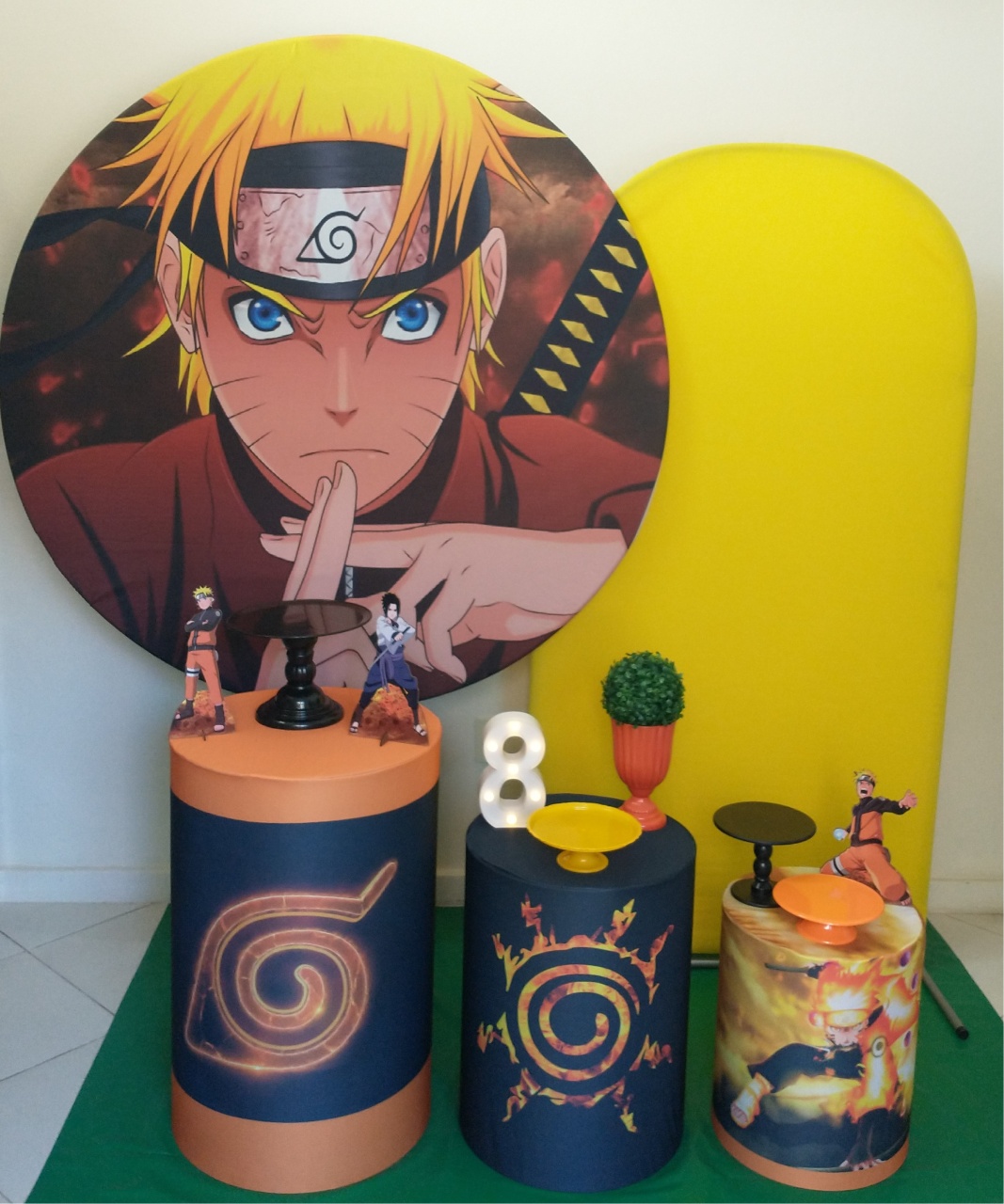 Naruto Com Painel Romano - Gi Festas  Pegue e Monte
