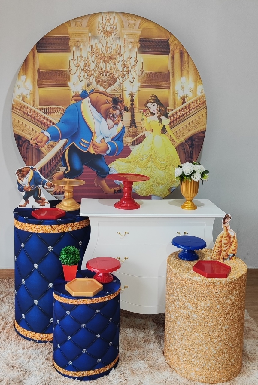 Bela E A Fera Com Cômoda - Gi Festas  Pegue e Monte