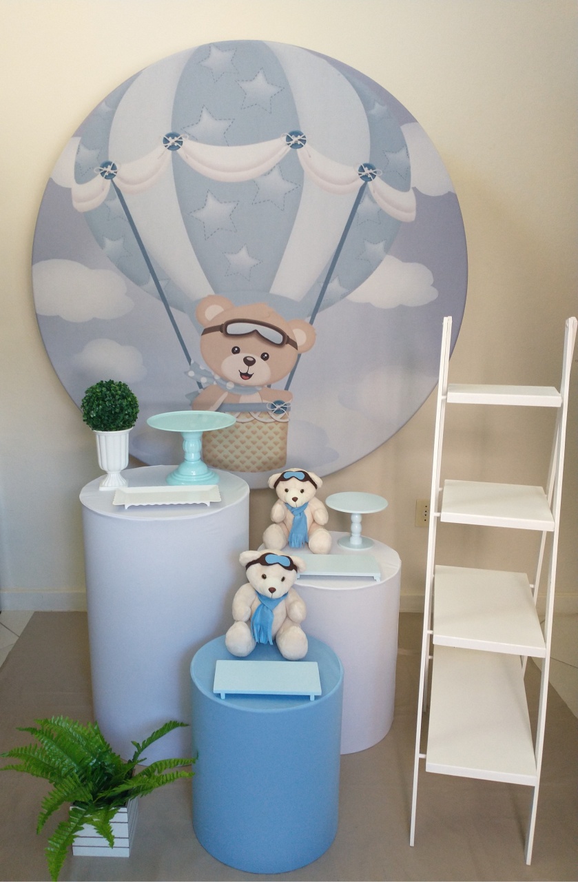 Urso Baloeiro Com Escada - Gi Festas  Pegue e Monte