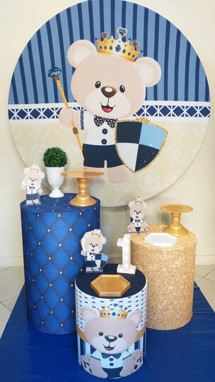 Urso Realeza - Gi Festas  Pegue e Monte