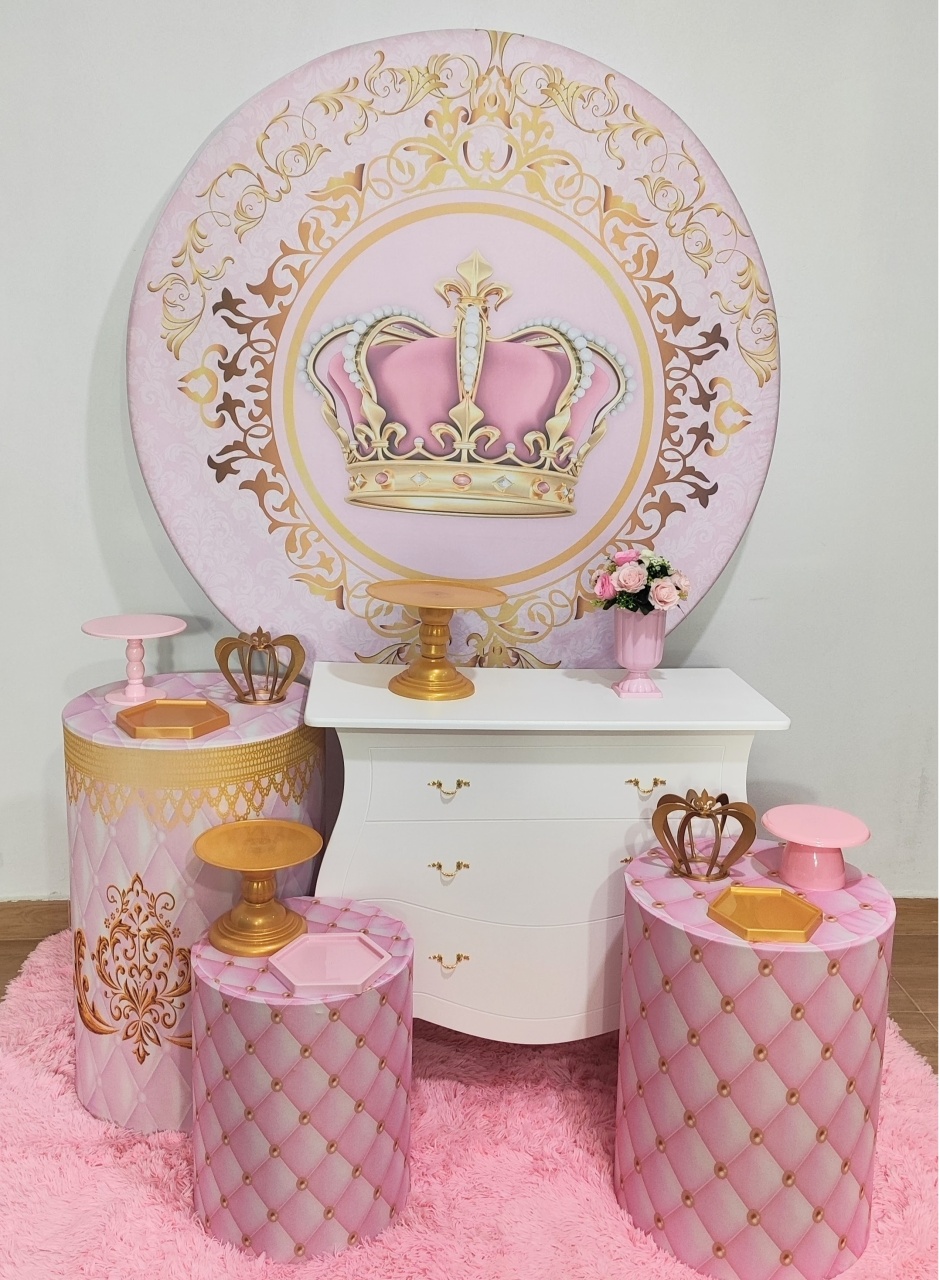 Realeza Menina Com Cômoda - Gi Festas  Pegue e Monte