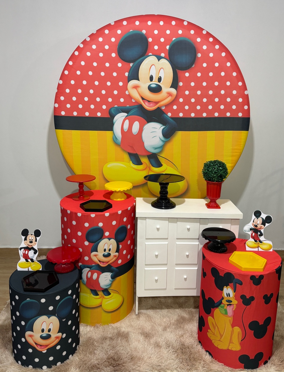 Mickey Com Cômoda - Gi Festas  Pegue e Monte