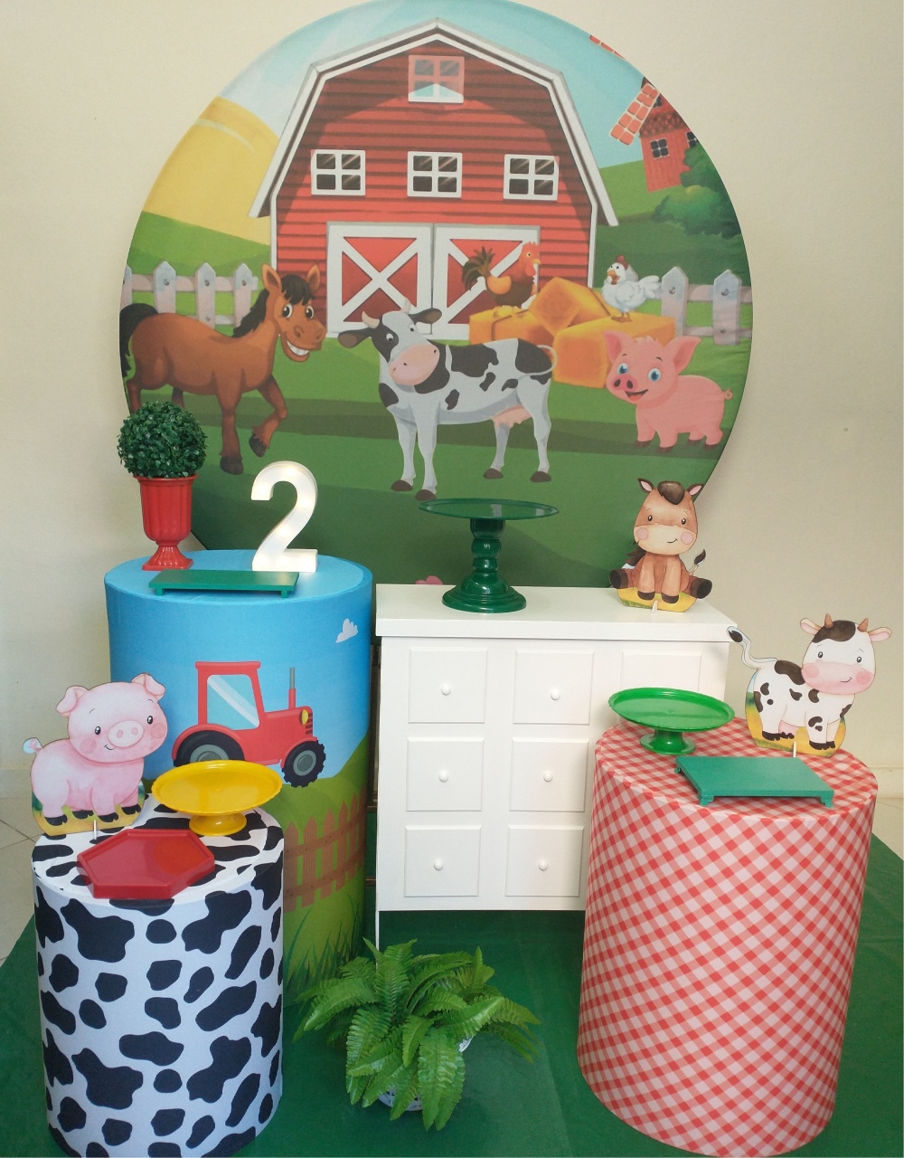 Fazendinha Com Cômoda - Gi Festas  Pegue e Monte