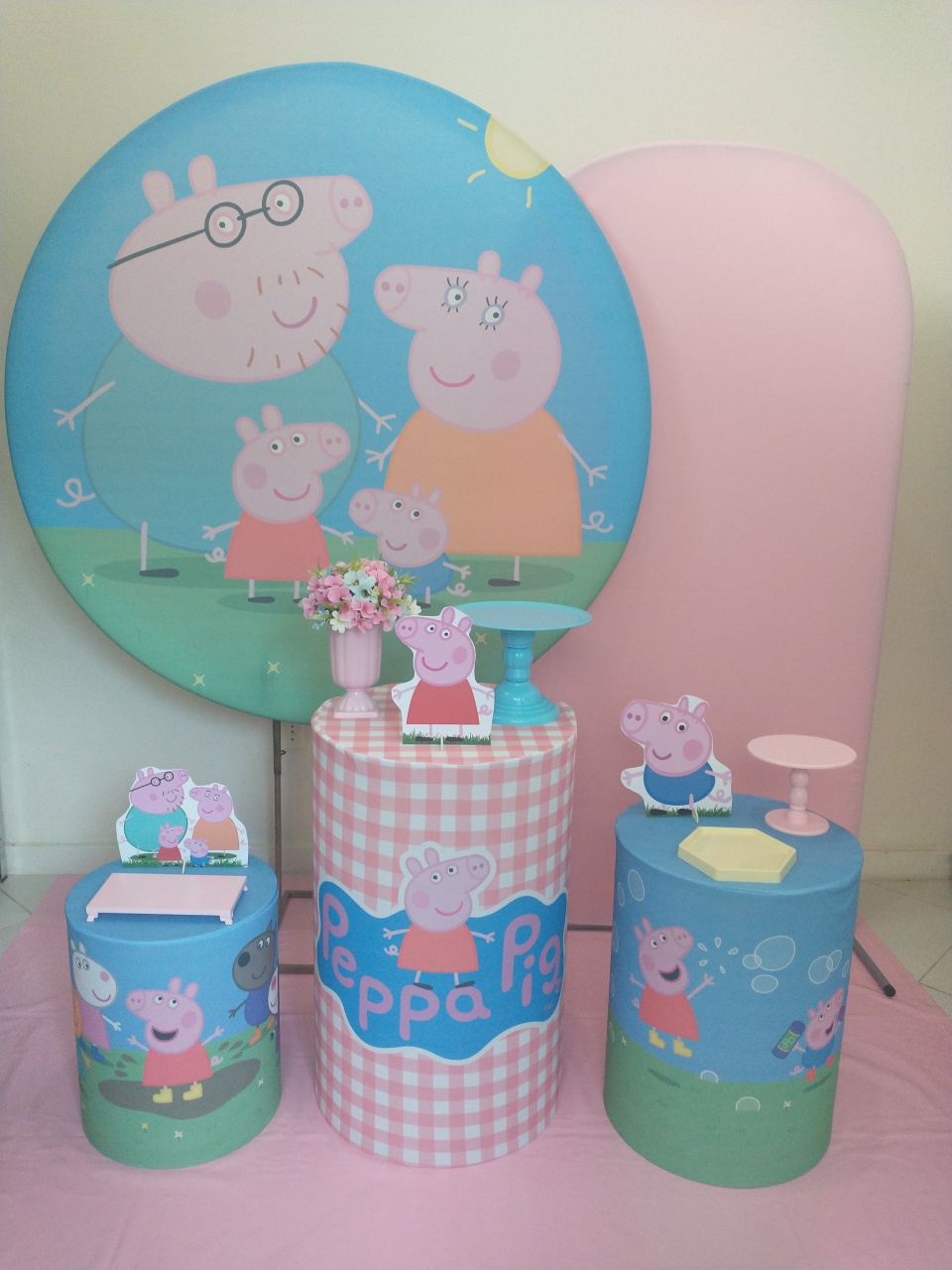 Peppa Pig Com Romano  - Gi Festas  Pegue e Monte