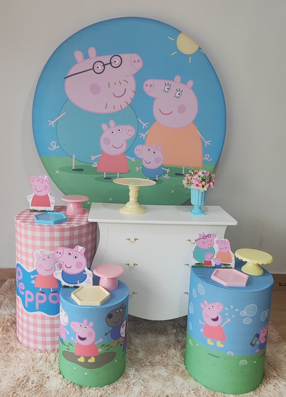 Peppa Pig Com Cômoda - Gi Festas  Pegue e Monte