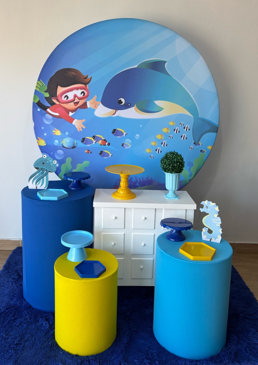 Fundo Mar Com Cômoda - Gi Festas  Pegue e Monte