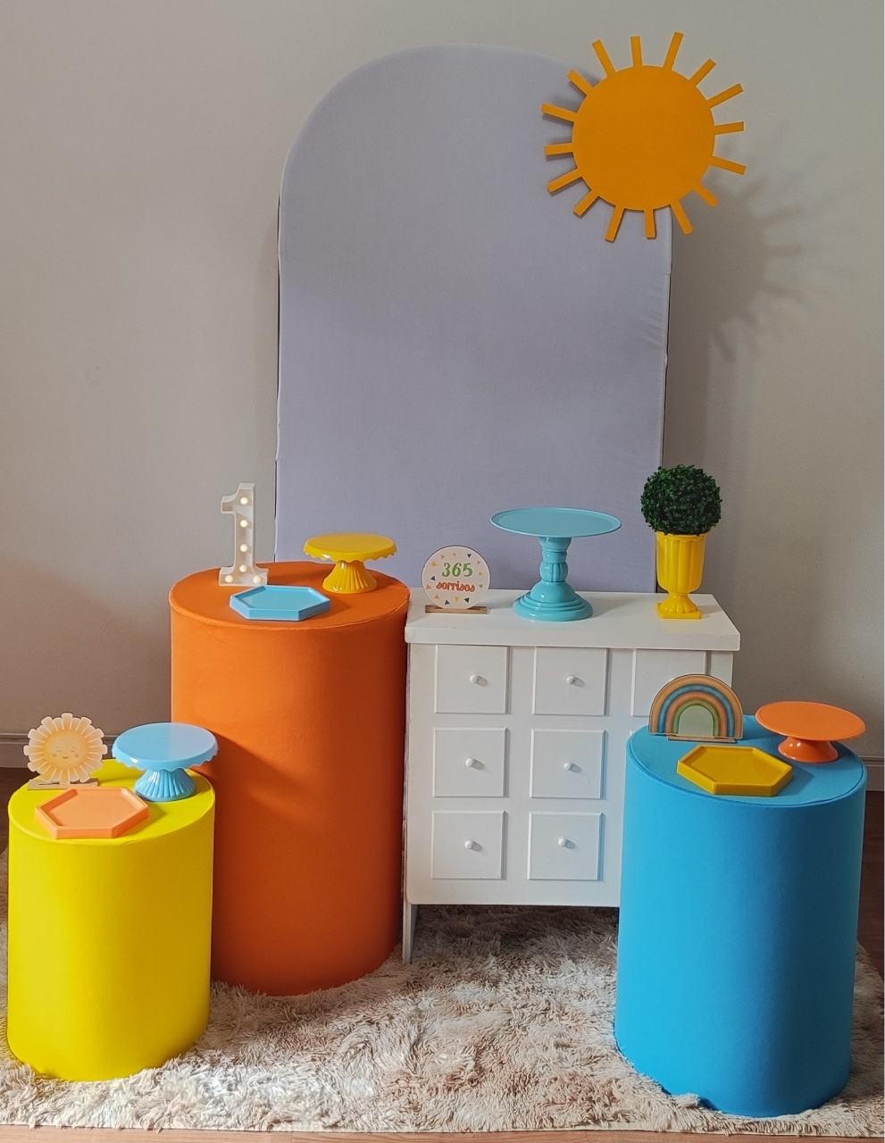 Volta Ao Sol Com Cômoda - Gi Festas  Pegue e Monte