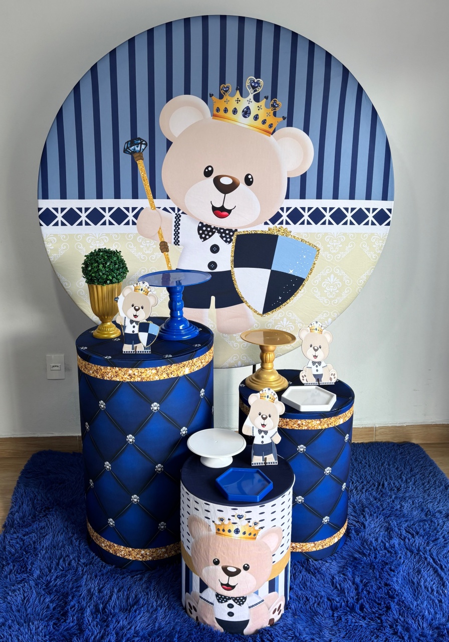 Urso Realeza - Gi Festas  Pegue e Monte