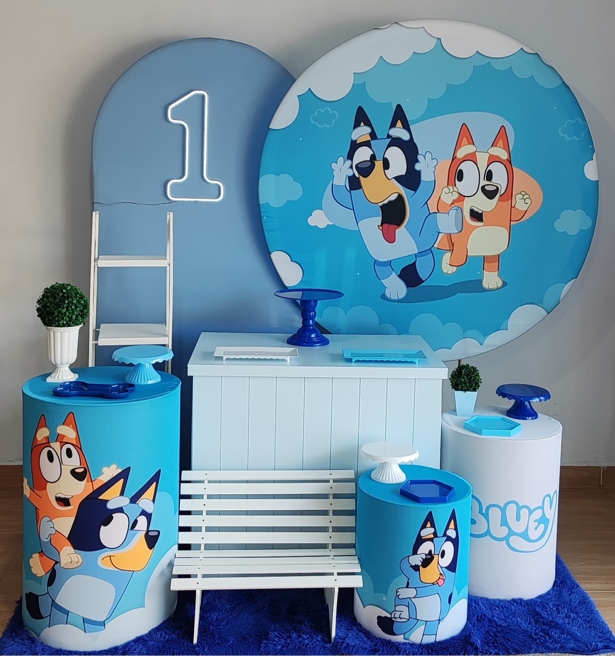 Bluey Com Cômoda - Gi Festas  Pegue e Monte
