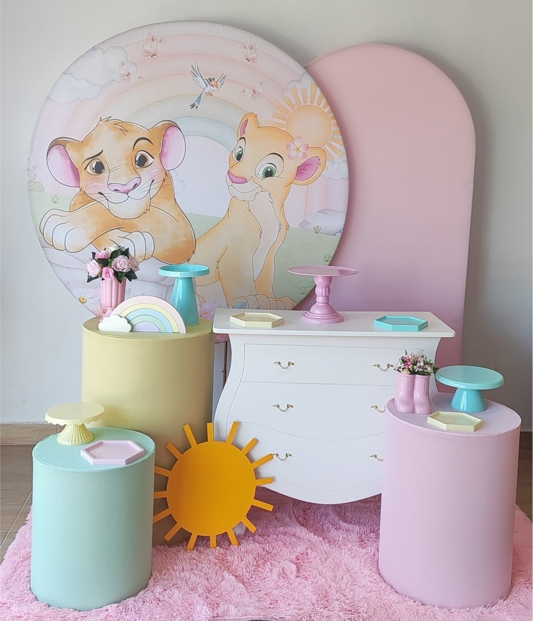 Nala, Do Rei Leão Com Cômoda - Gi Festas  Pegue e Monte