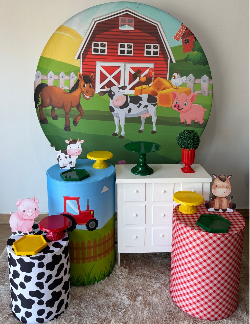 Fazendinha Com Cômoda - Gi Festas  Pegue e Monte
