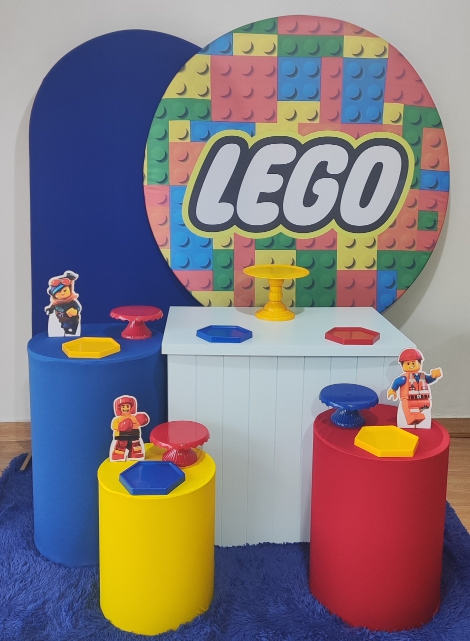 Lego Com Painel Romano - Gi Festas  Pegue e Monte