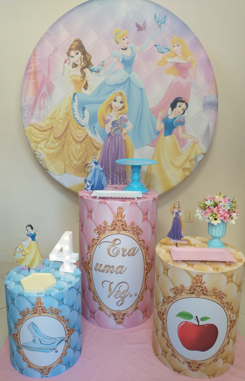Princesas Cilindros - Gi Festas  Pegue e Monte