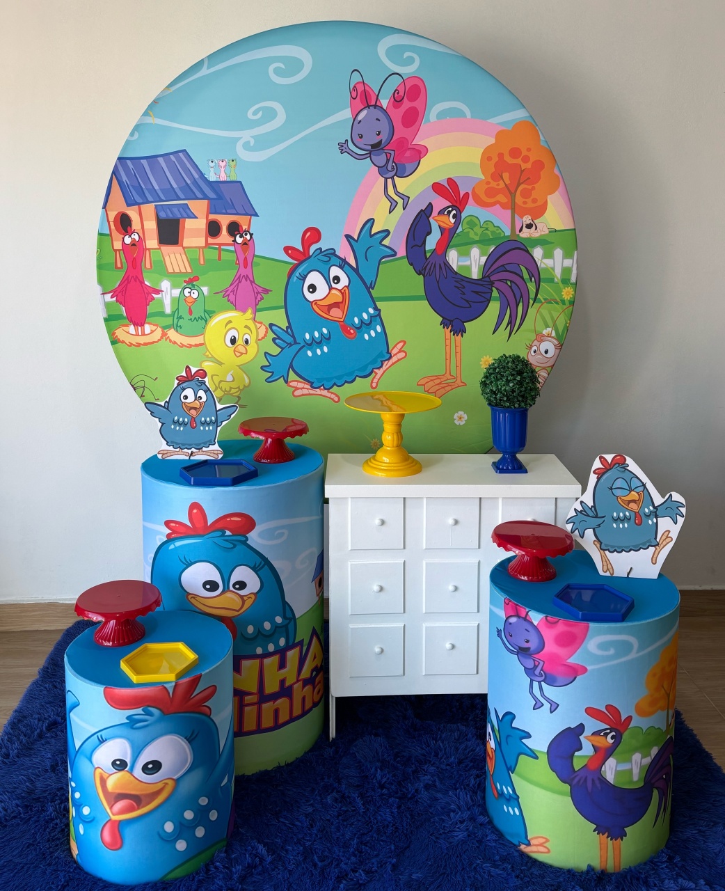 Galinha Pintadinha Com Cômoda - Gi Festas  Pegue e Monte