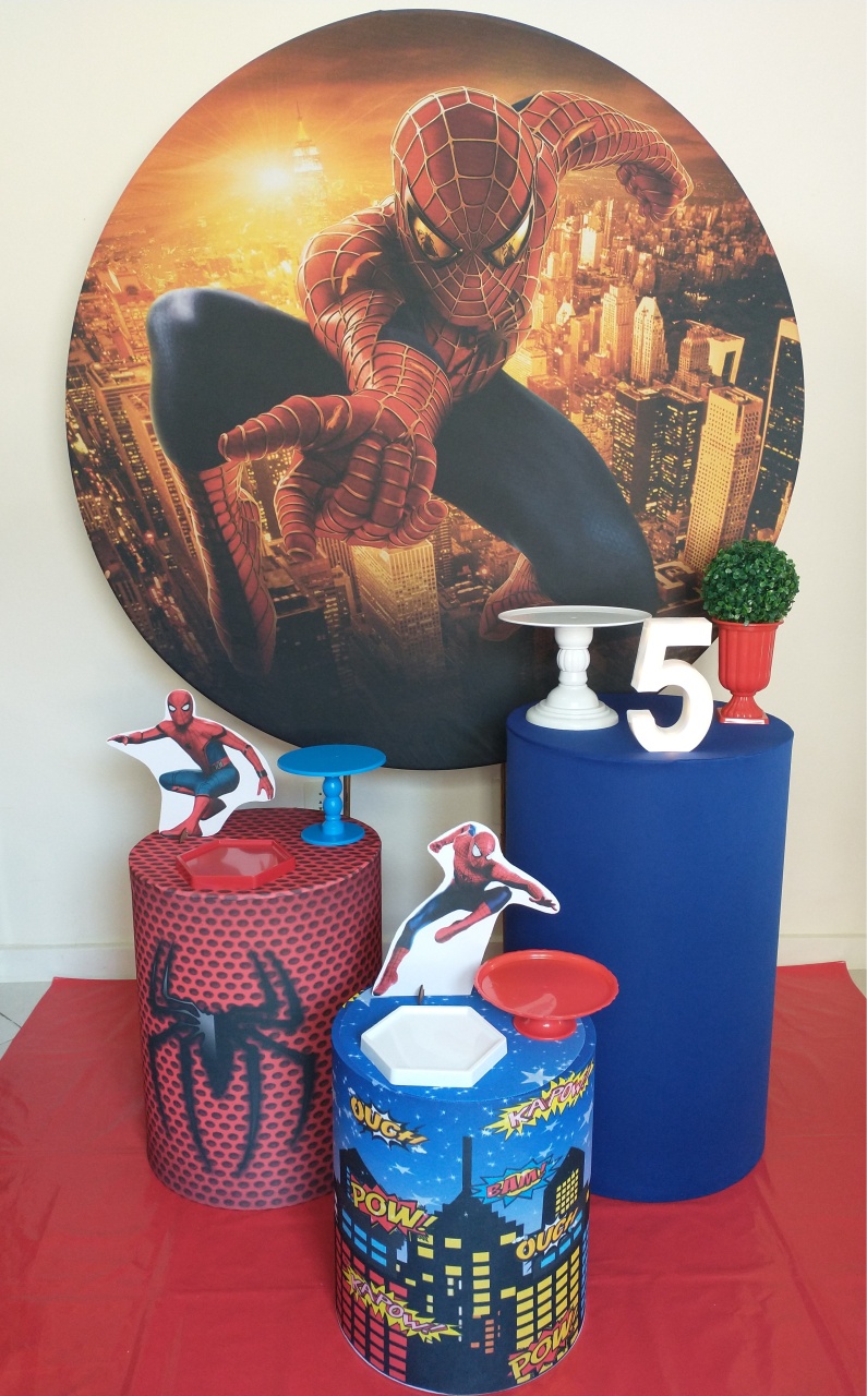 Homem Aranha Noite - Gi Festas  Pegue e Monte
