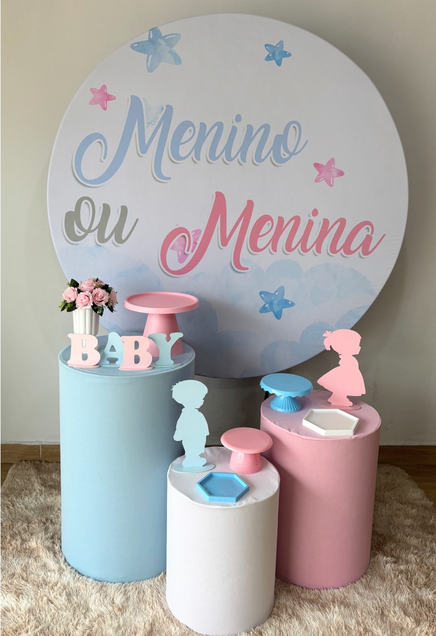 Revelação Menino E Menina - Gi Festas  Pegue e Monte