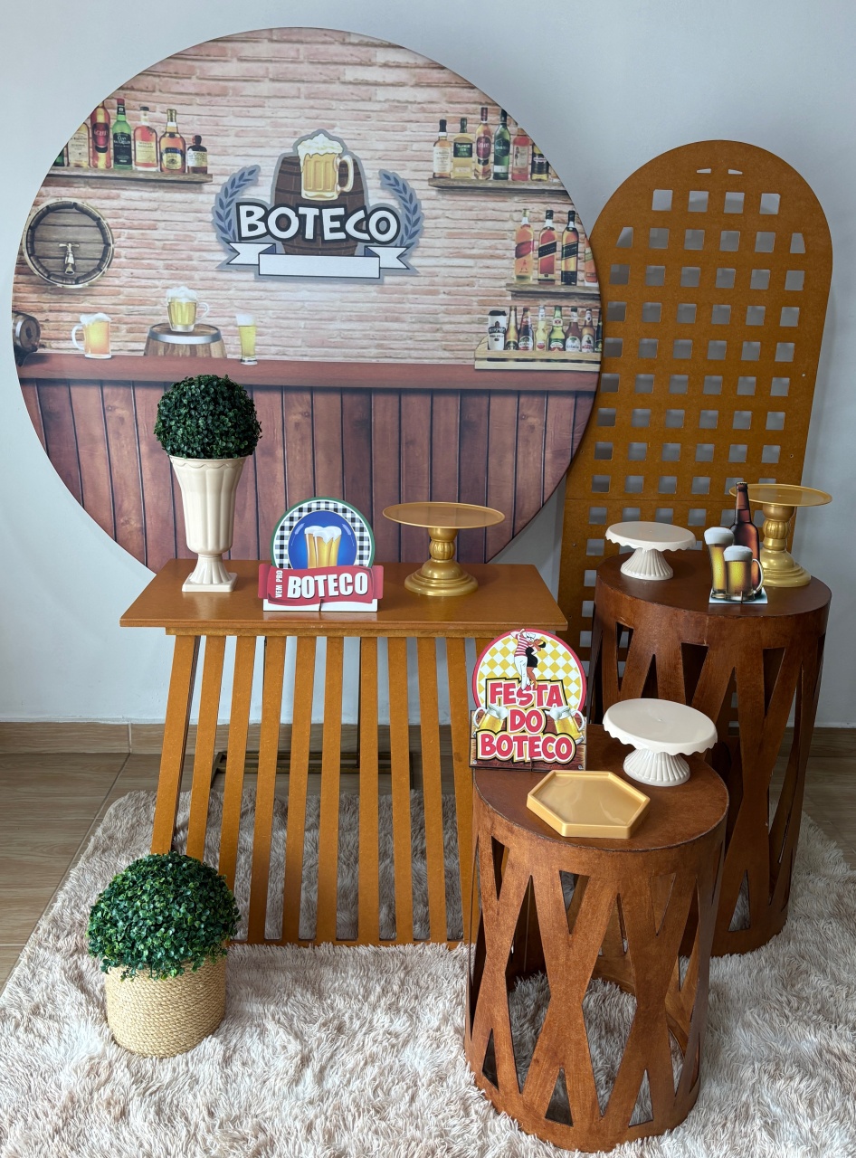 Boteco Rústico - Gi Festas  Pegue e Monte