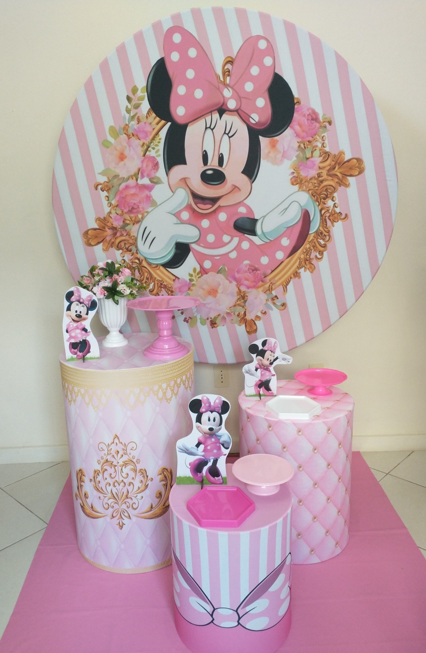 Minie Rosa - Gi Festas  Pegue e Monte