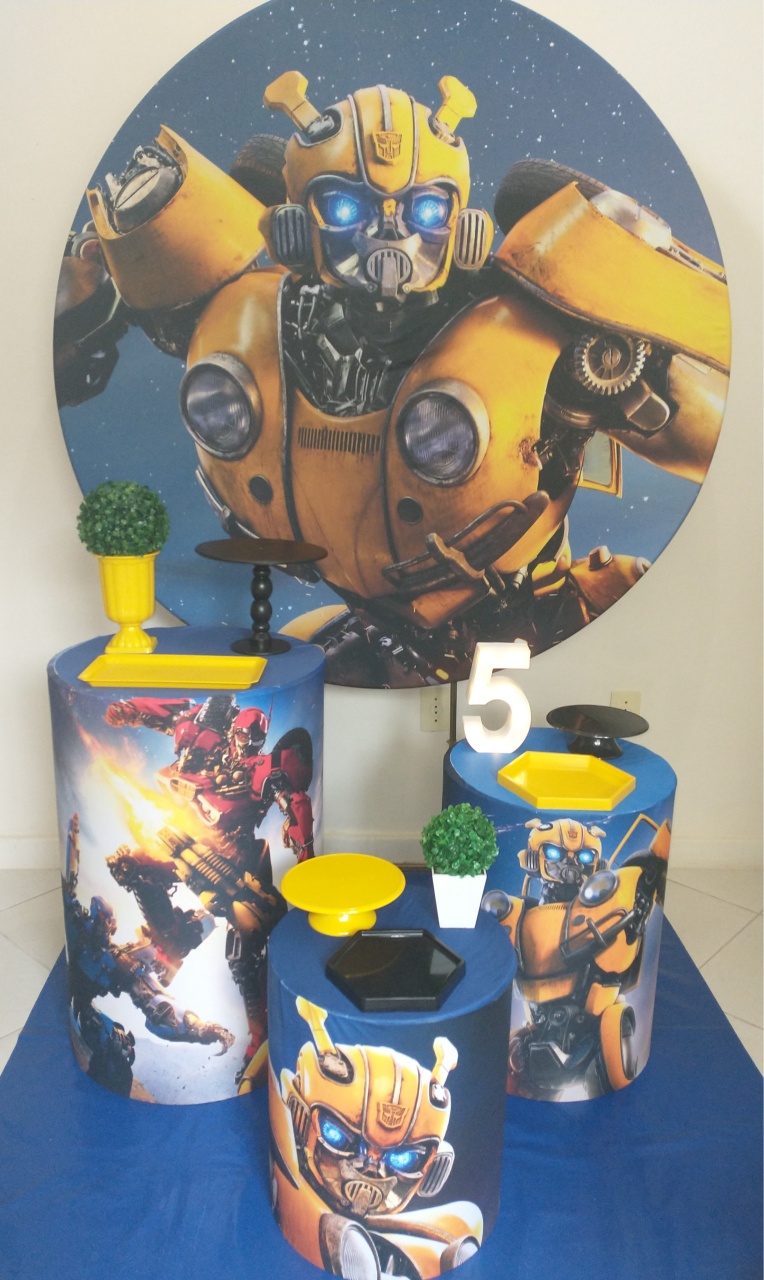 Bumblebee/ Transformers - Gi Festas  Pegue e Monte