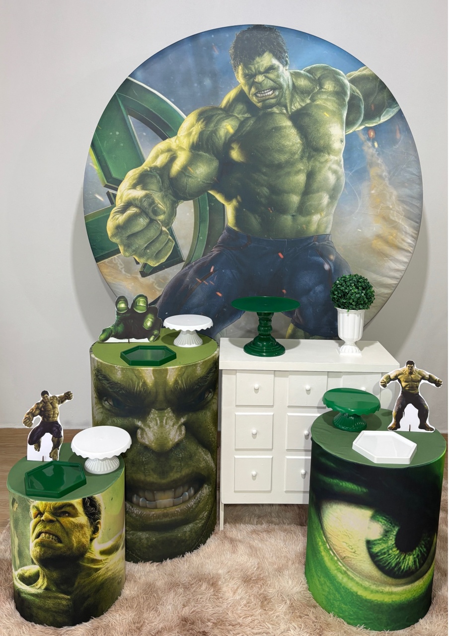 Hulk Com Cômoda - Gi Festas  Pegue e Monte