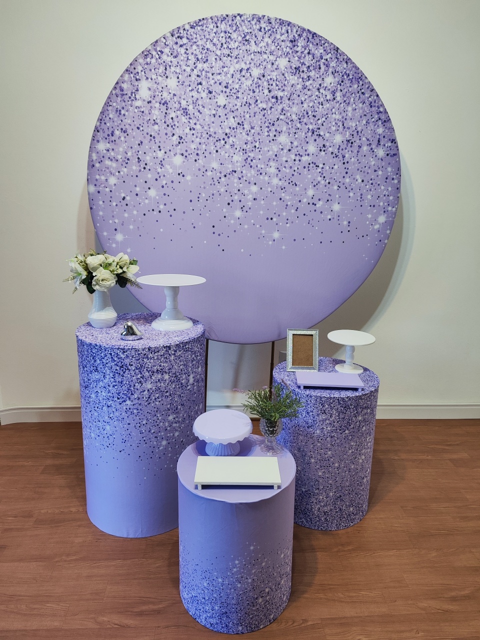 Gliter Lilas - Gi Festas  Pegue e Monte