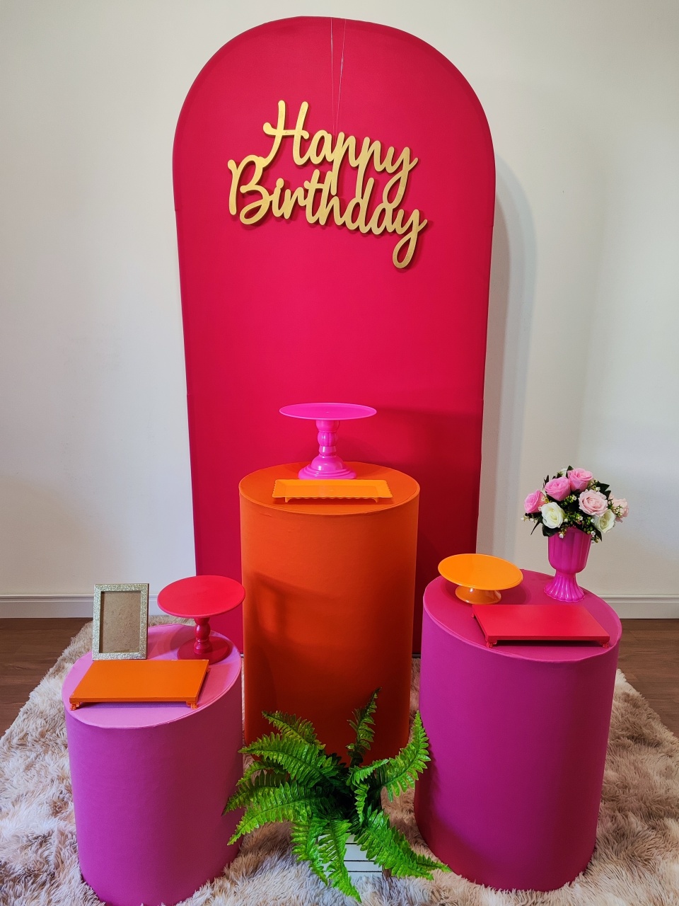 Romano Pink Tropical - Gi Festas  Pegue e Monte