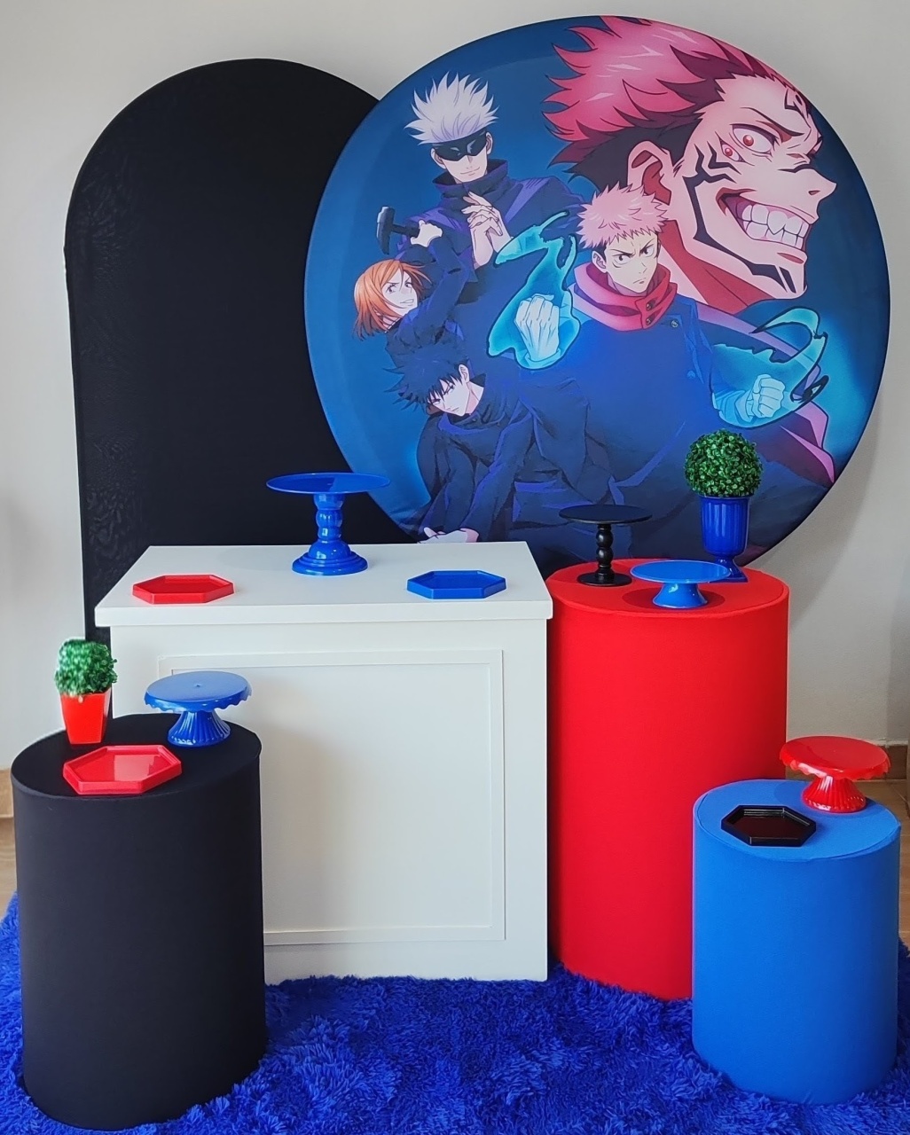 Jujutsu Kaisen Com Painel Romano - Gi Festas  Pegue e Monte