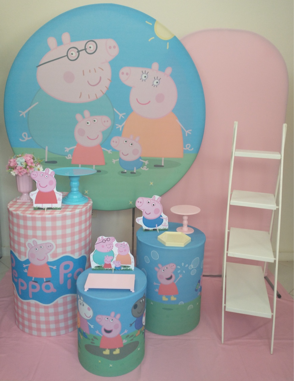 Peppa Pig Com Escadinha - Gi Festas  Pegue e Monte