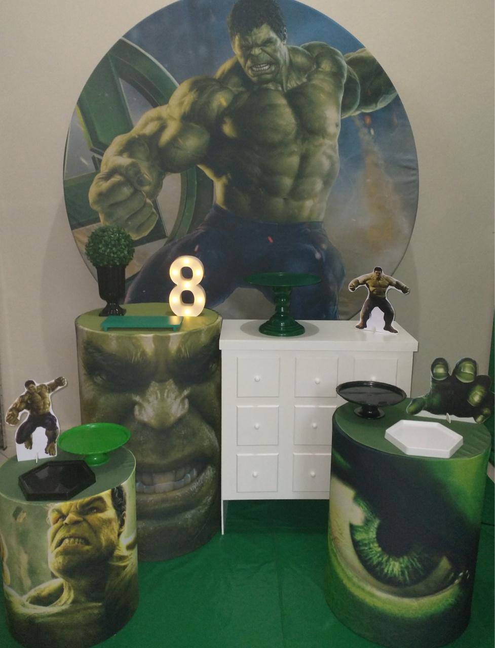 Hulk Com Cômoda - Gi Festas  Pegue e Monte