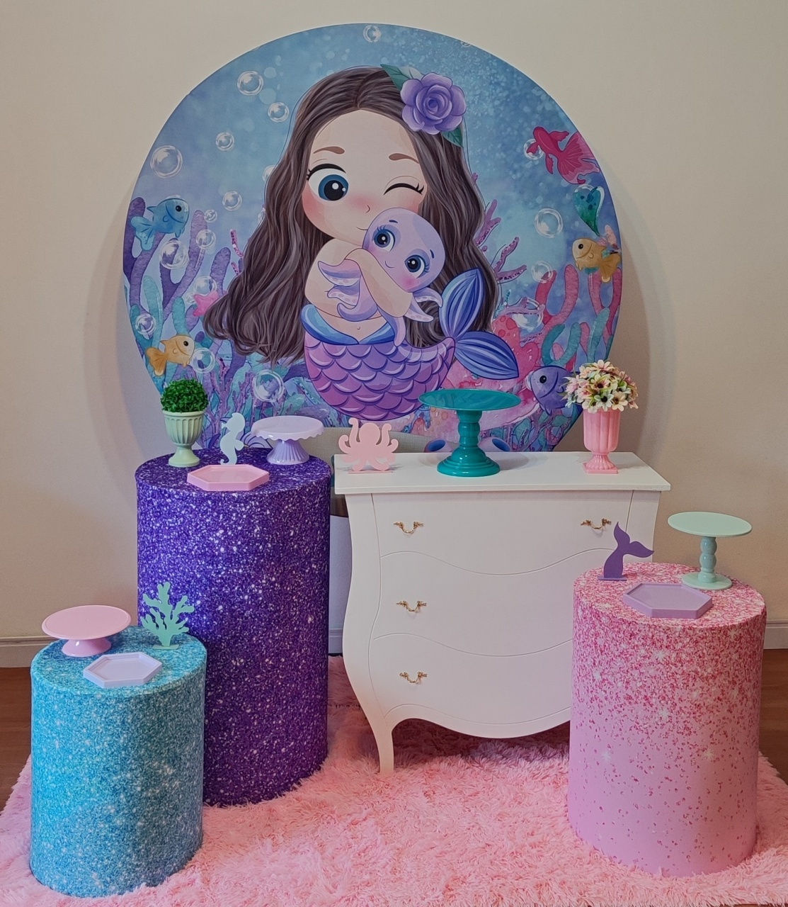 Ariel Baby Com Cômoda - Gi Festas  Pegue e Monte