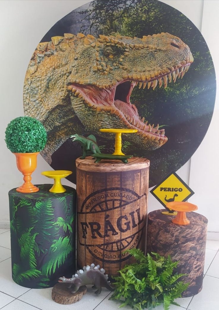Kit Dinossauro Novo Prata - Inspire Festas