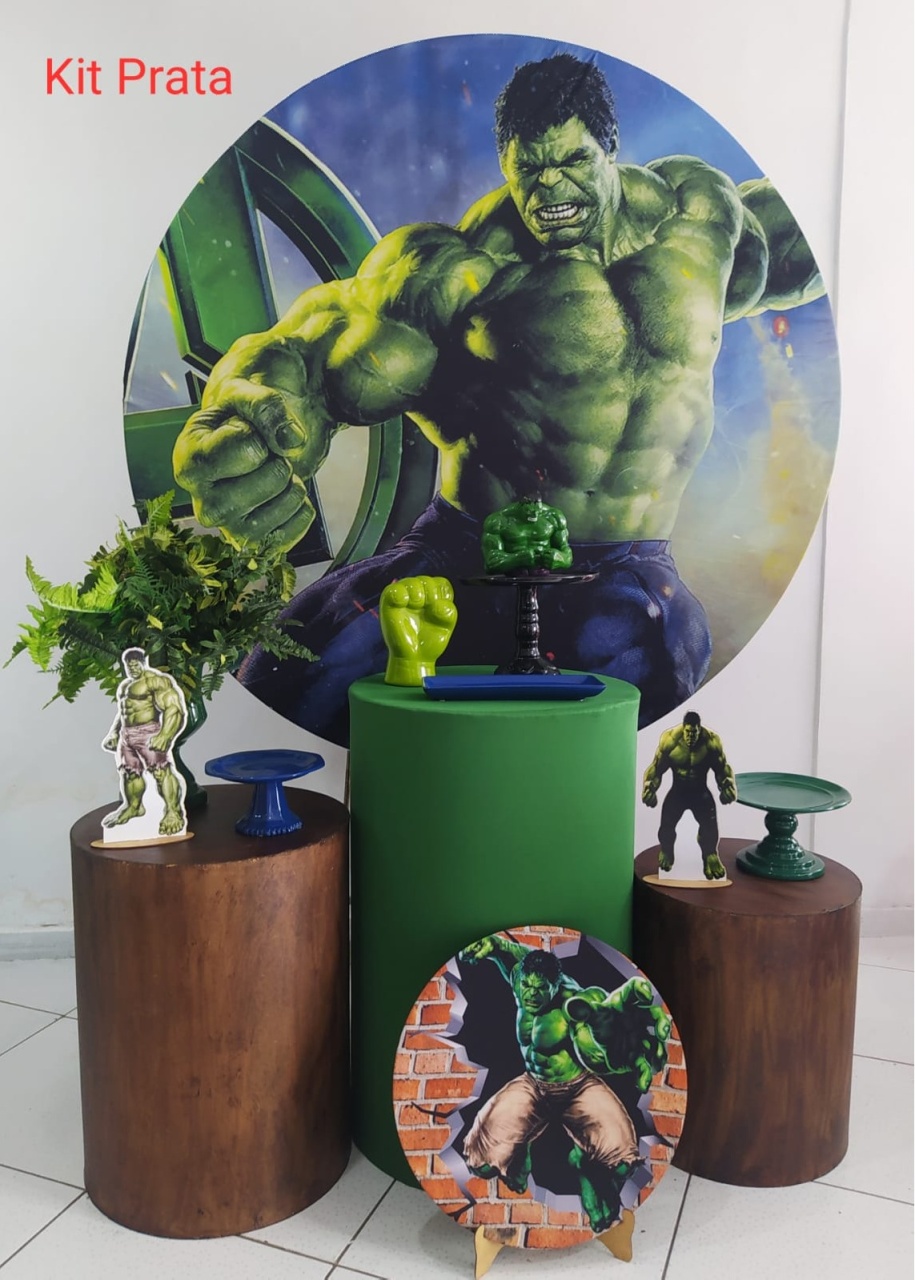 Kit Hulk Prata - Inspire Festas