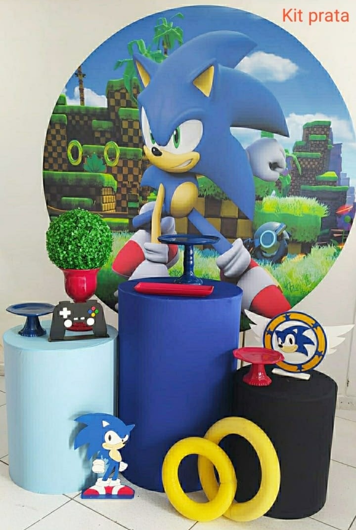 Kit Sonic Prata - Inspire Festas