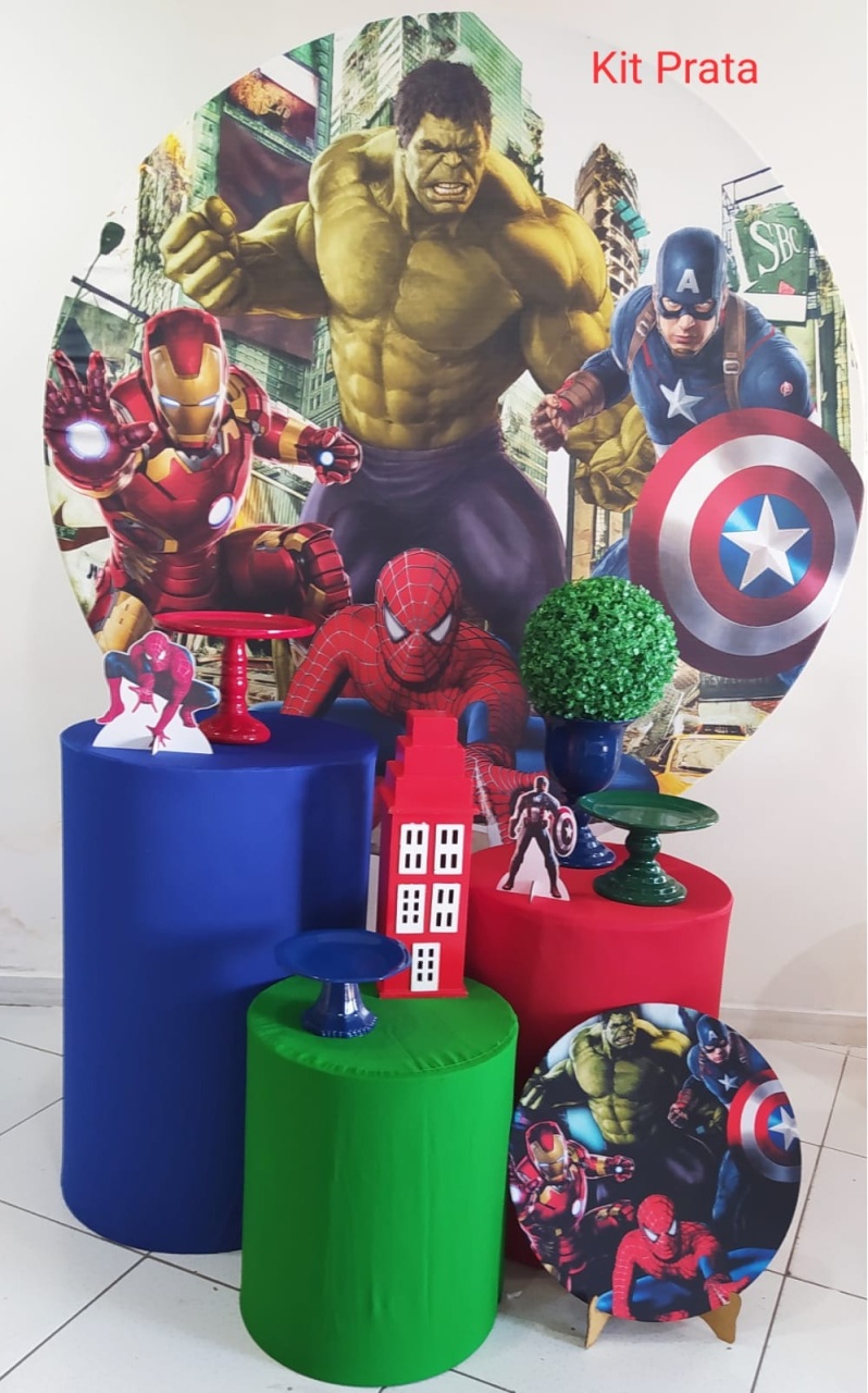 Kit Vingadores Prata - Inspire Festas