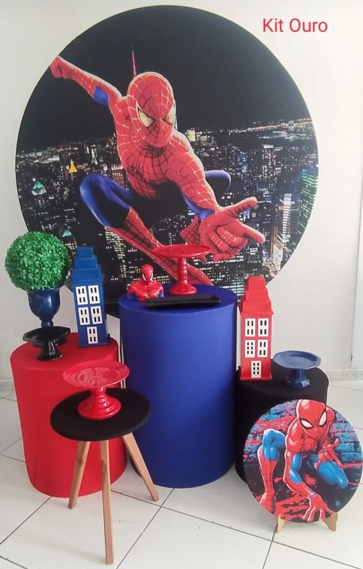 Kit Homem Aranha Ouro - Inspire Festas