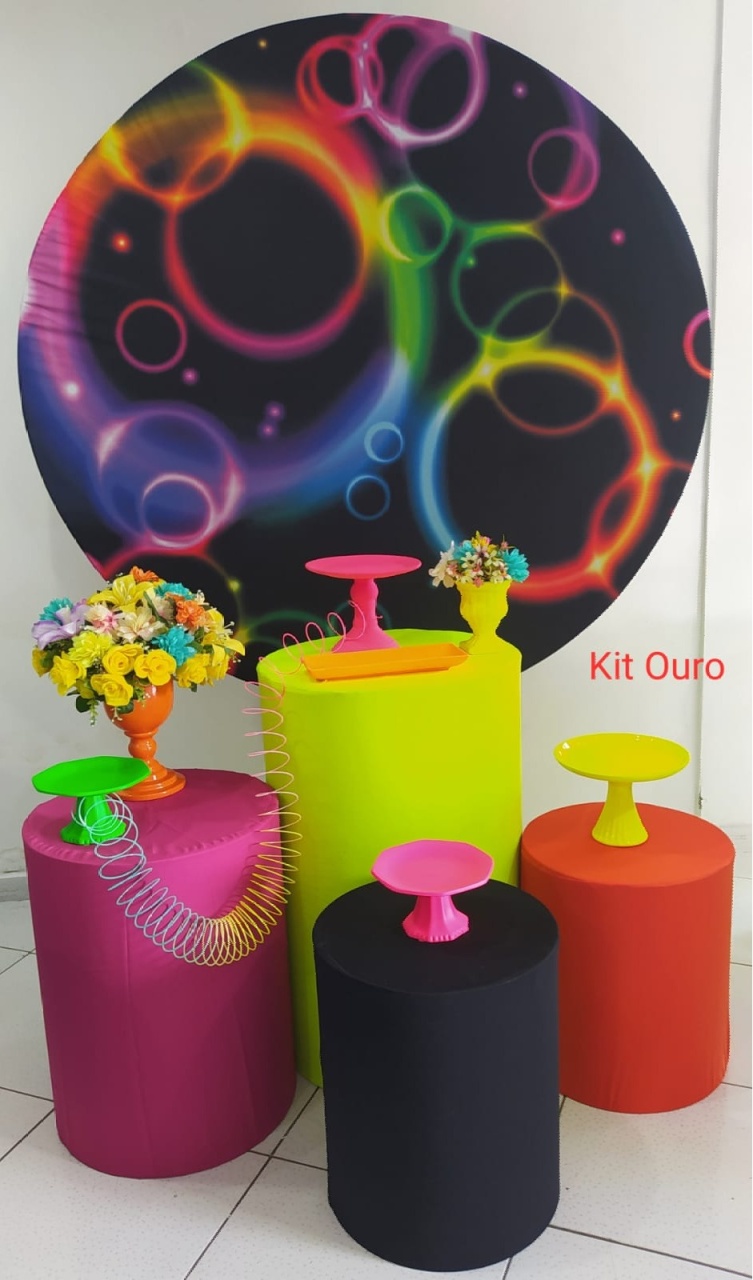 Kit Neon Ouro - Inspire Festas
