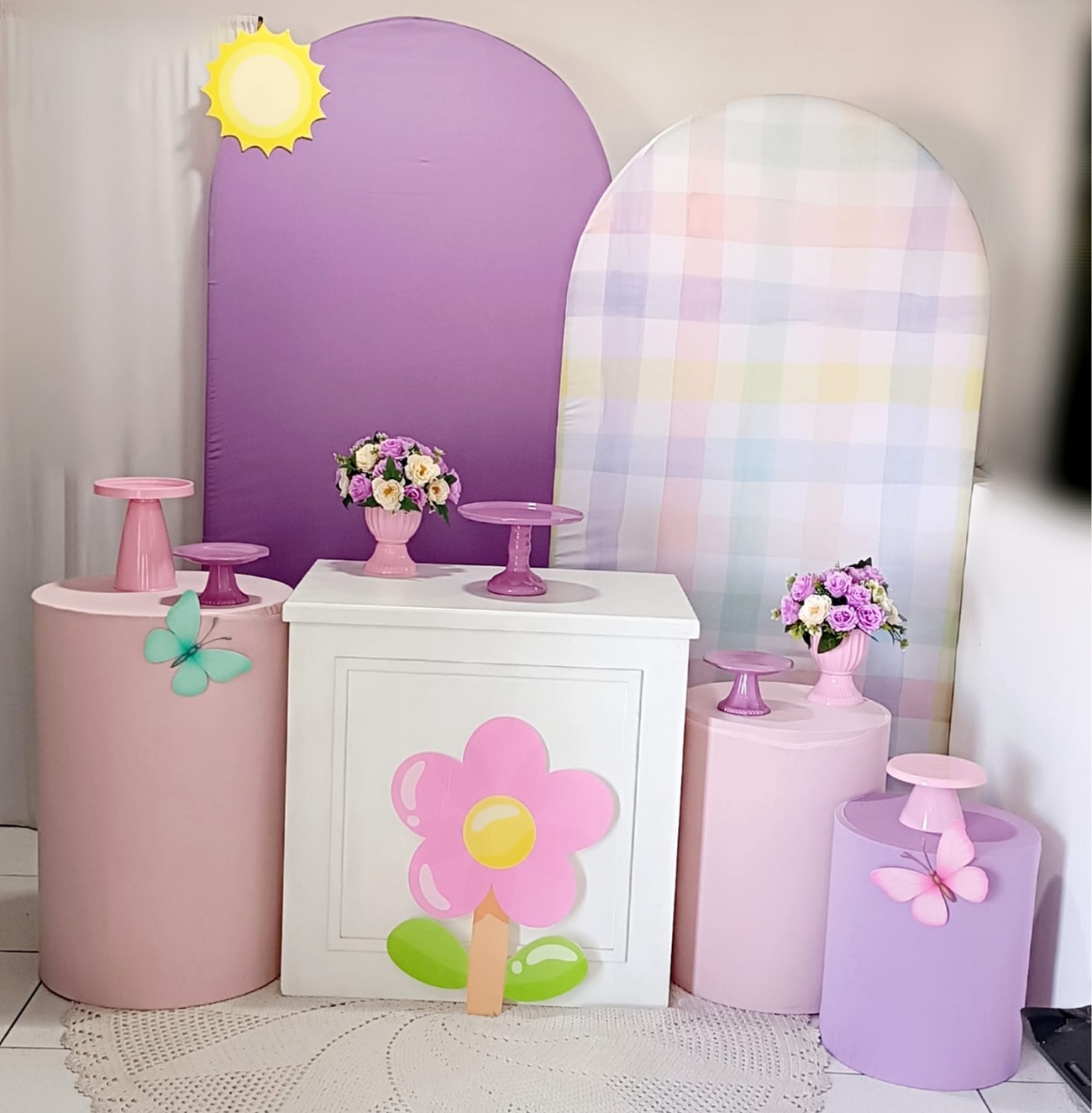 Kit Flor Rosa Poliondas Inspire Diamante - Inspire Festas