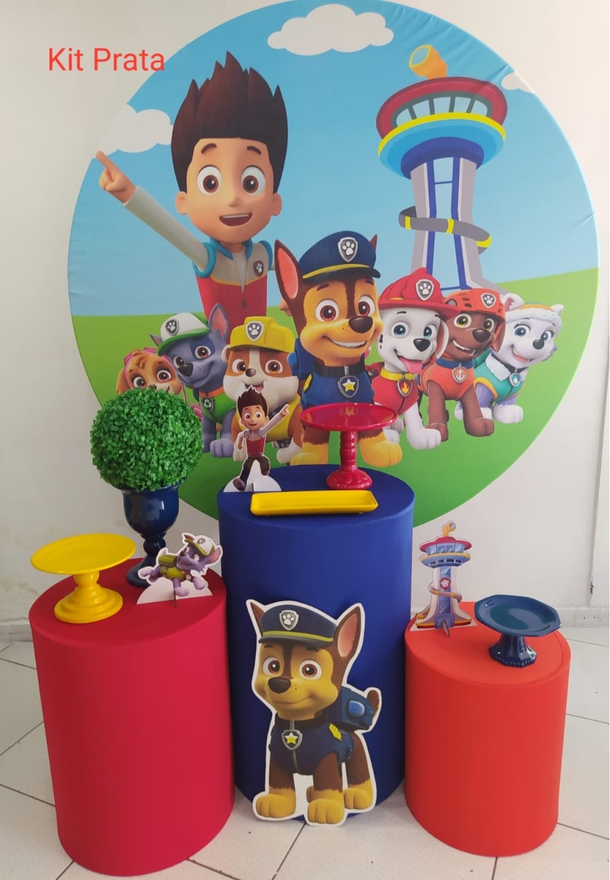 Kit Patrulha Canina Prata - Inspire Festas