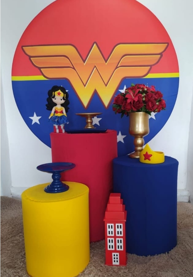 Kit Mulher Maravilha Prata - Inspire Festas