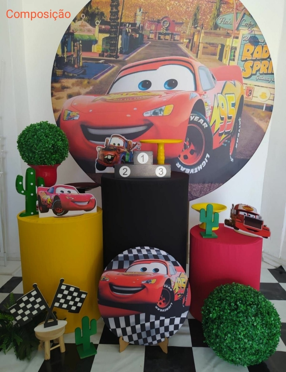 Kit Carros Composição - Inspire Festas