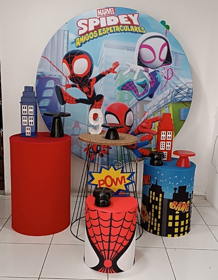Kit Spidey Ouro - Inspire Festas