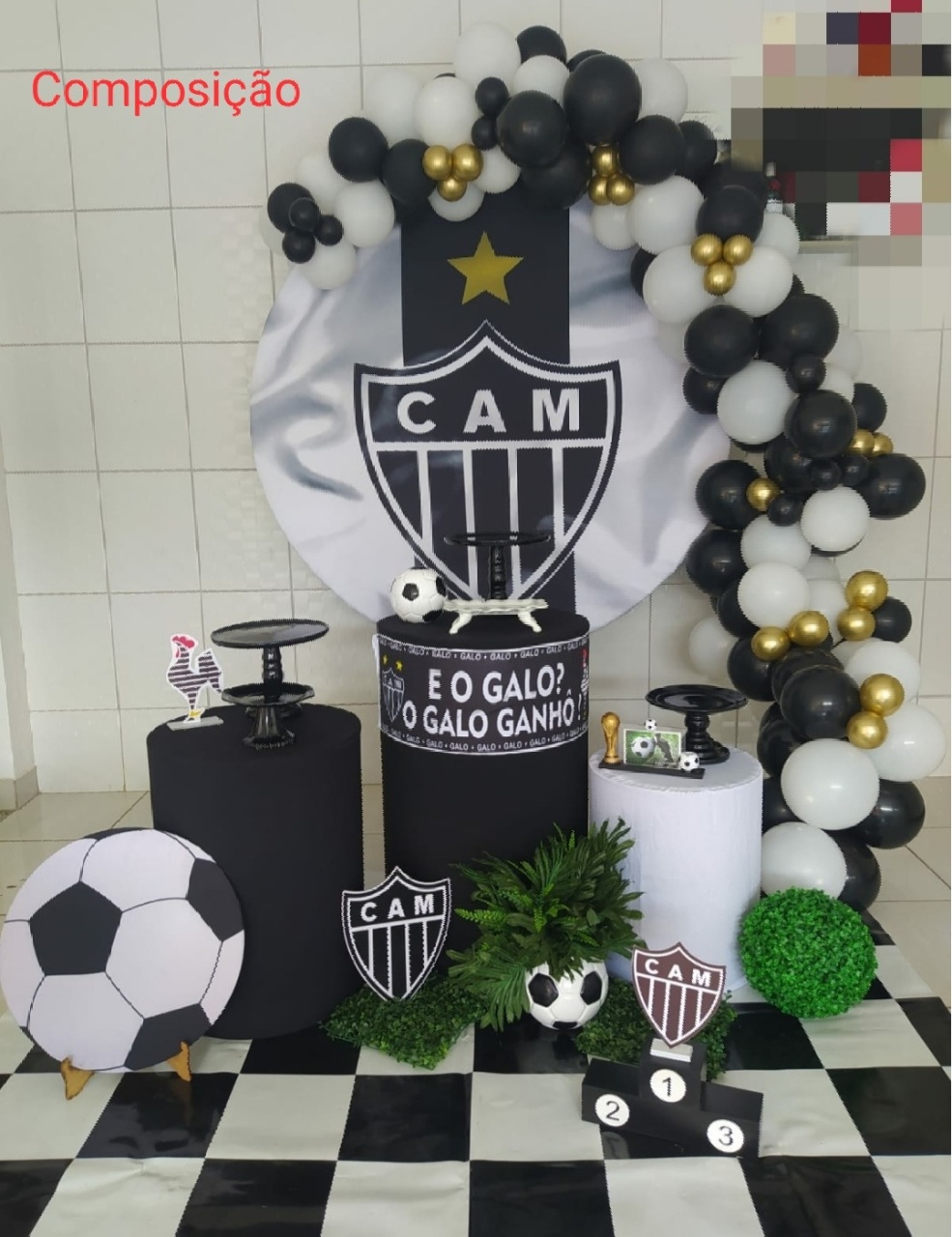 Kit Atlético Cilindro Composição - Inspire Festas