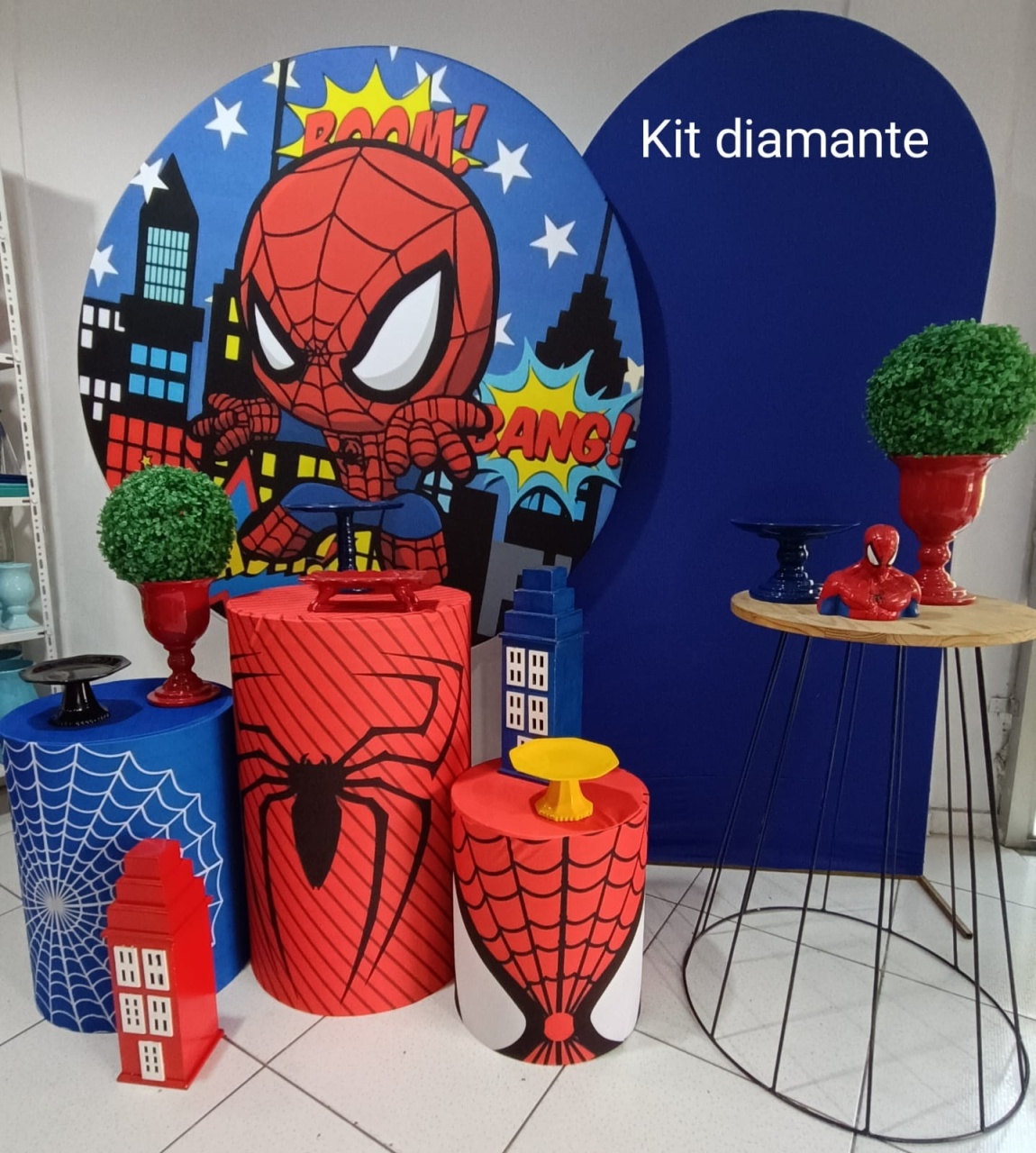 Kit Homem Aranha Baby Diamante - Inspire Festas