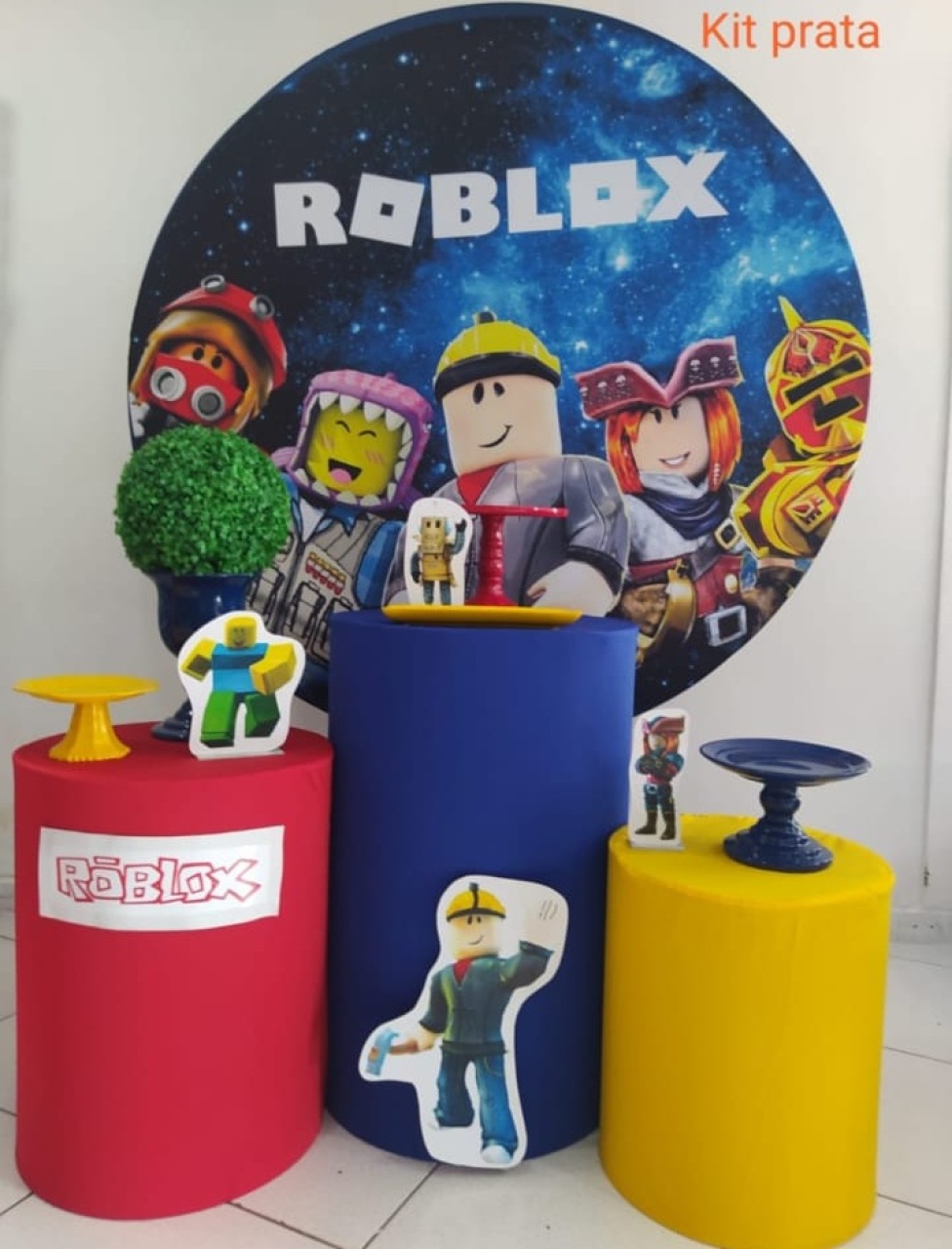 Kit Roblox Prata - Inspire Festas