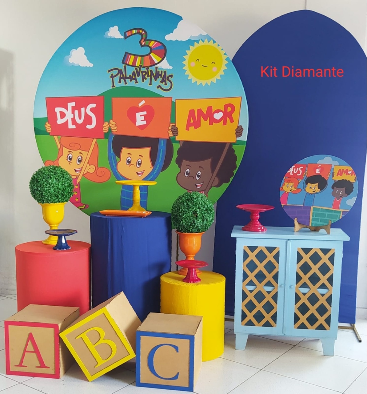 Kit 3 Palavrinhas Diamante - Inspire Festas